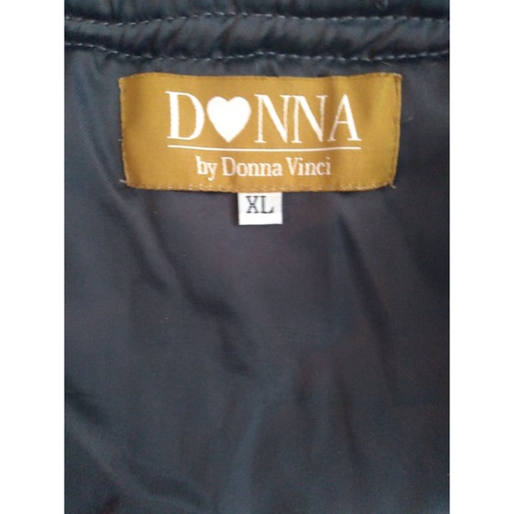 Donna by Donna Vinci Grey Gray Fur Women's Lady's Zip Up Vest Pockets Size XL - Picture 9 of 10